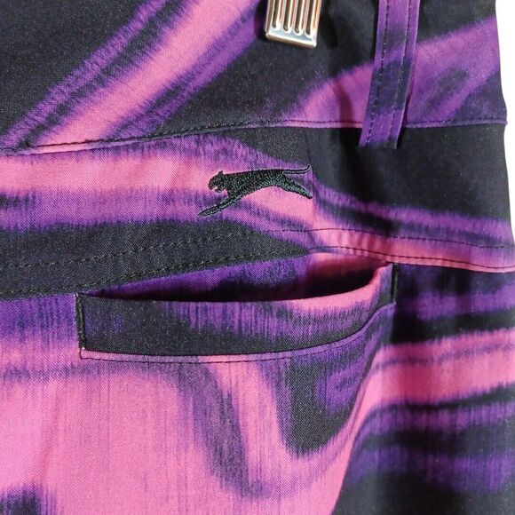 SLAZENGER Women's Golf Skirt Tie Dye Pink Purple Women Size 8 Button Pocket EUC - Picture 5 of 9